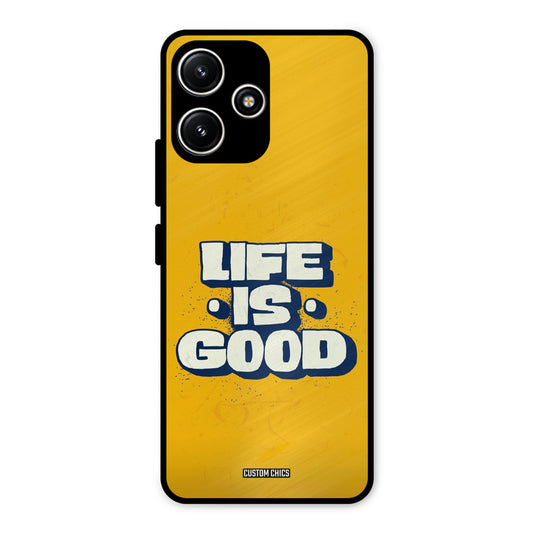 Good Life Redmi 12 5G Mobile Back Cover - Typography PrintShield Case
