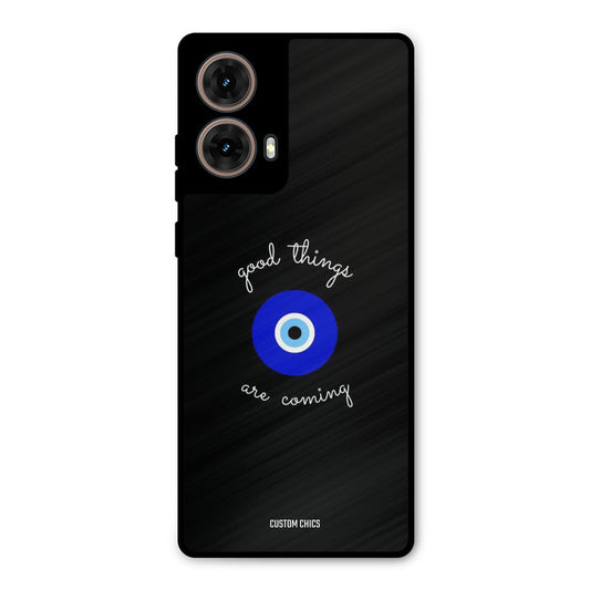 Good Things Coming Moto G85 Mobile Back Cover - Aesthetic PrintShield Case