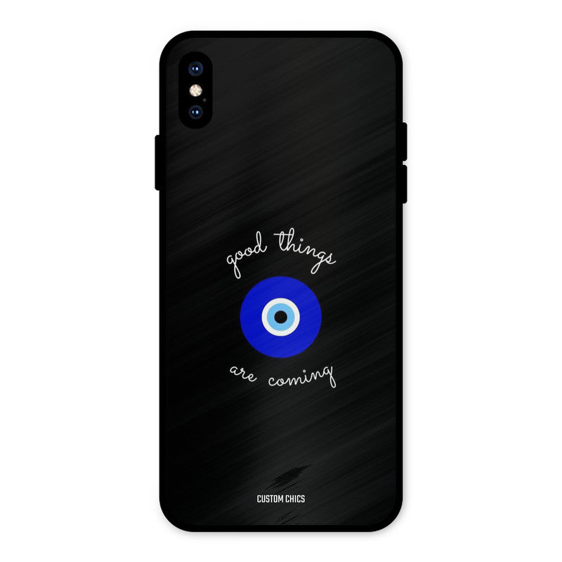 Good Things Coming iPhone XS Max Mobile Back Cover - Aesthetic PrintShield Case