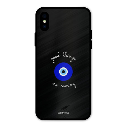 Good Things Coming iPhone X Mobile Back Cover - Aesthetic PrintShield Case