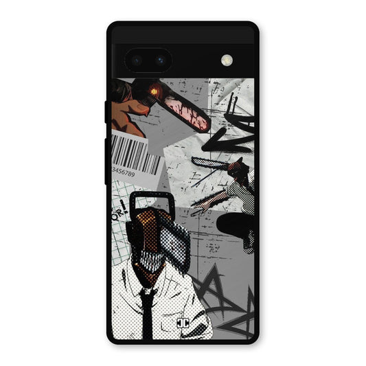 Denji Rage Google Pixel 6a Mobile Back Cover - Anime PrintShield Case