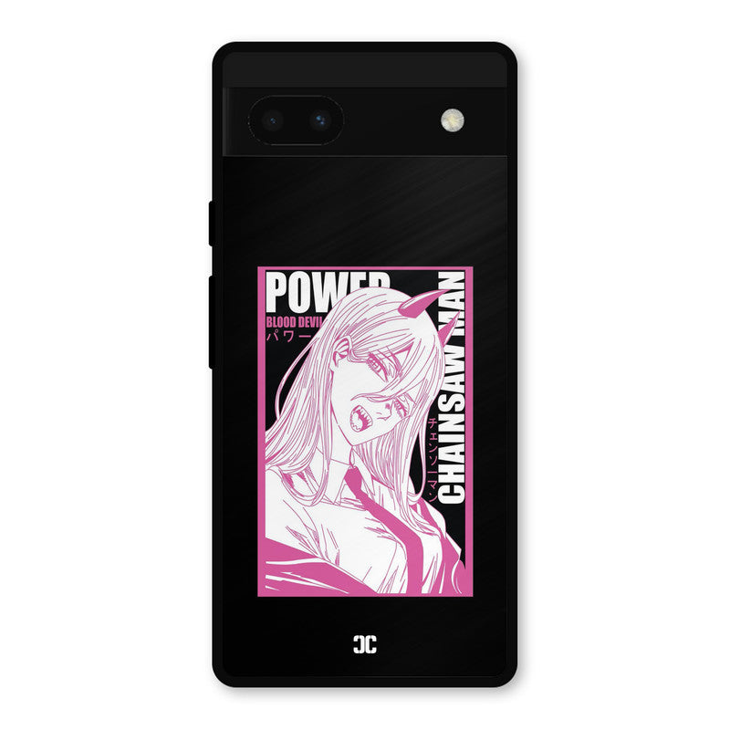 Blood Devil Power Google Pixel 6a Mobile Back Cover - Anime PrintShield Case