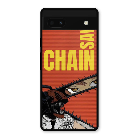 Raging Chainsaw Google Pixel 6a Mobile Back Cover - Anime PrintShield Case
