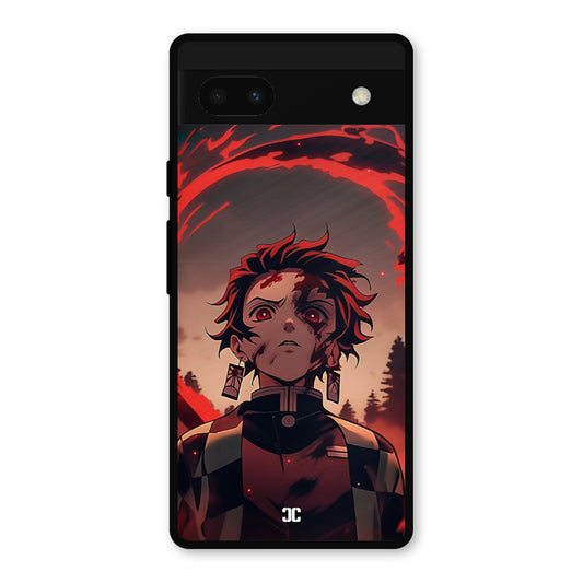 Raging Tanjiro Google Pixel 6a Mobile Back Cover - Anime PrintShield Case