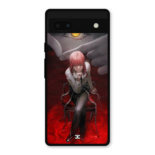 Makima Chains Google Pixel 6a Mobile Back Cover - Anime PrintShield Case