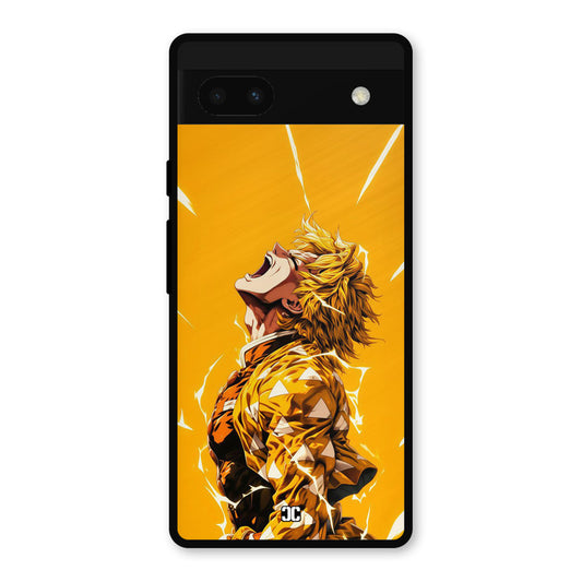 Shouting Zenitsu Google Pixel 6a Mobile Back Cover - Anime PrintShield Case