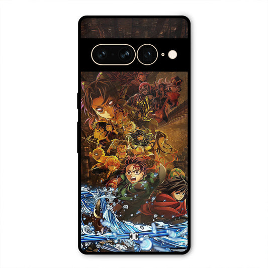 Demon Slayers Google Pixel 7 Pro Mobile Back Cover - Anime PrintShield Case