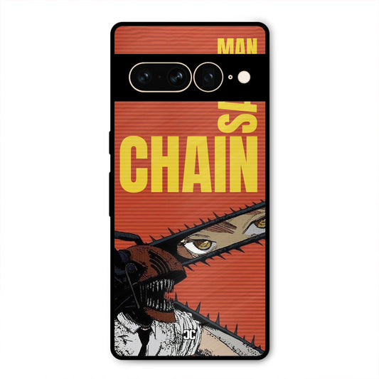 Raging Chainsaw Google Pixel 7 Pro Mobile Back Cover - Anime PrintShield Case