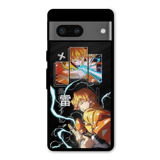 Aggressive Zenitsu Google Pixel 7 Mobile Back Cover - Anime PrintShield Case