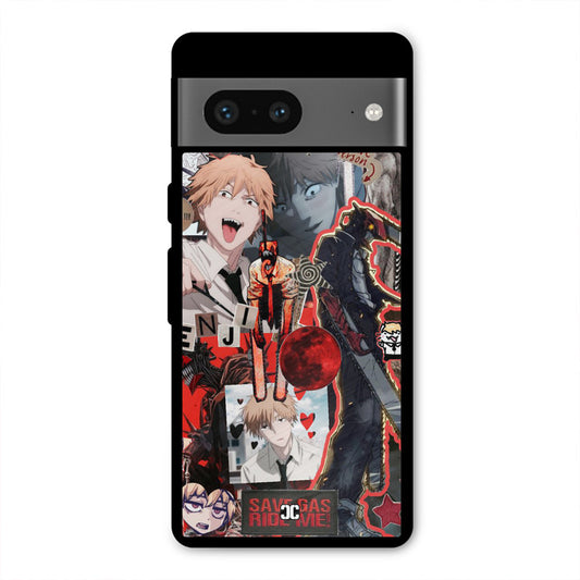 Denji Thoughts Google Pixel 7 Mobile Back Cover - Anime PrintShield Case