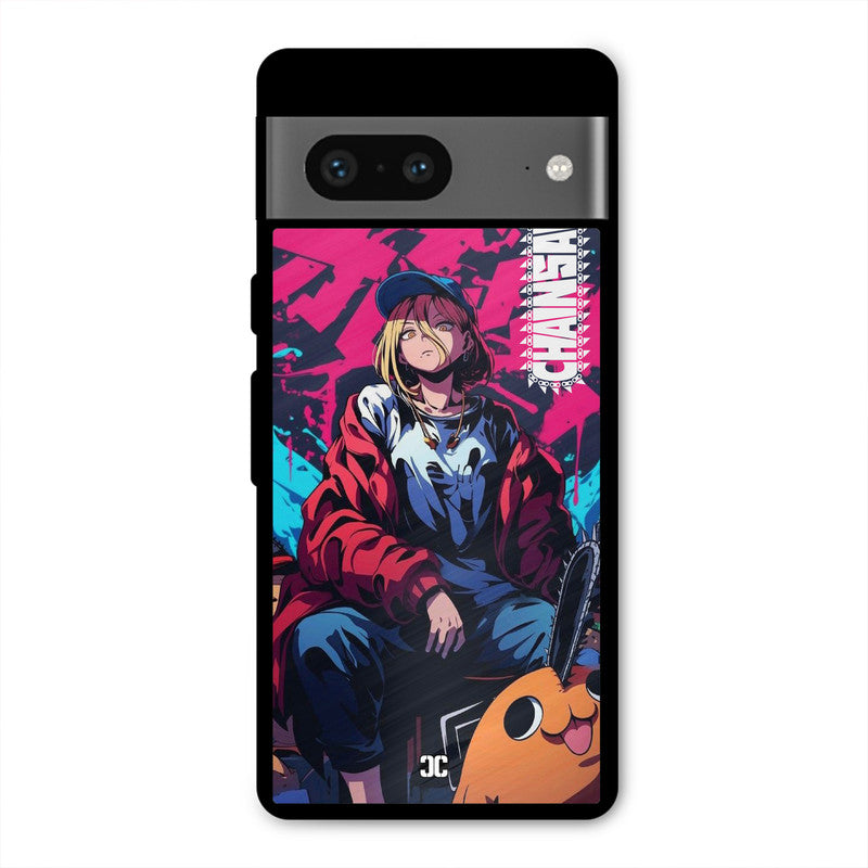 Puchita with Power Google Pixel 7 Mobile Back Cover - Anime PrintShield Case