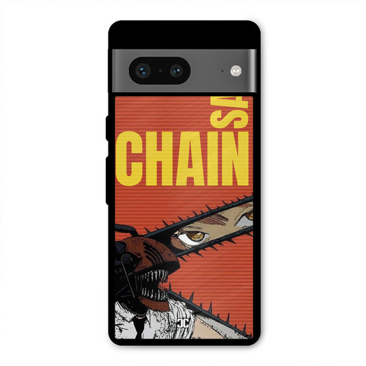 Raging Chainsaw Google Pixel 7 Mobile Back Cover - Anime PrintShield Case
