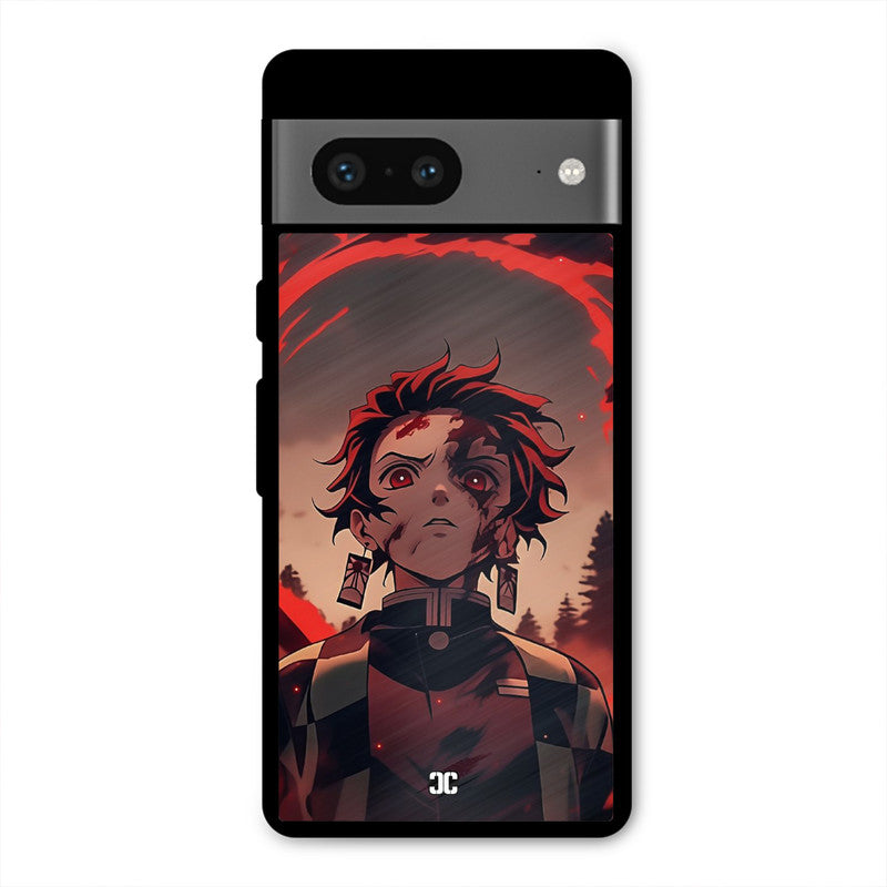 Raging Tanjiro Google Pixel 7 Mobile Back Cover - Anime PrintShield Case