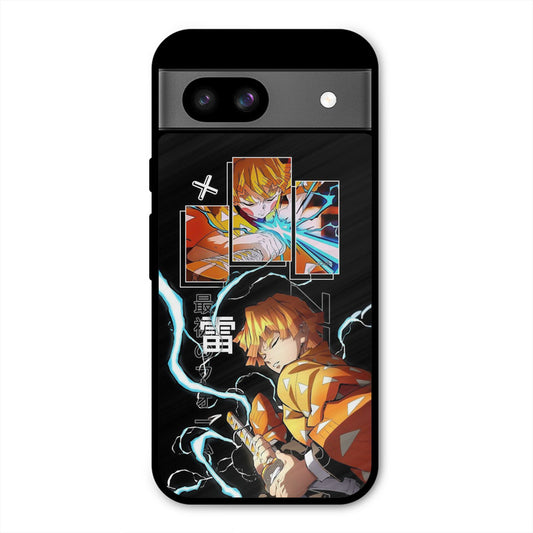 Aggressive Zenitsu Google Pixel 8a Mobile Back Cover - Anime PrintShield Case