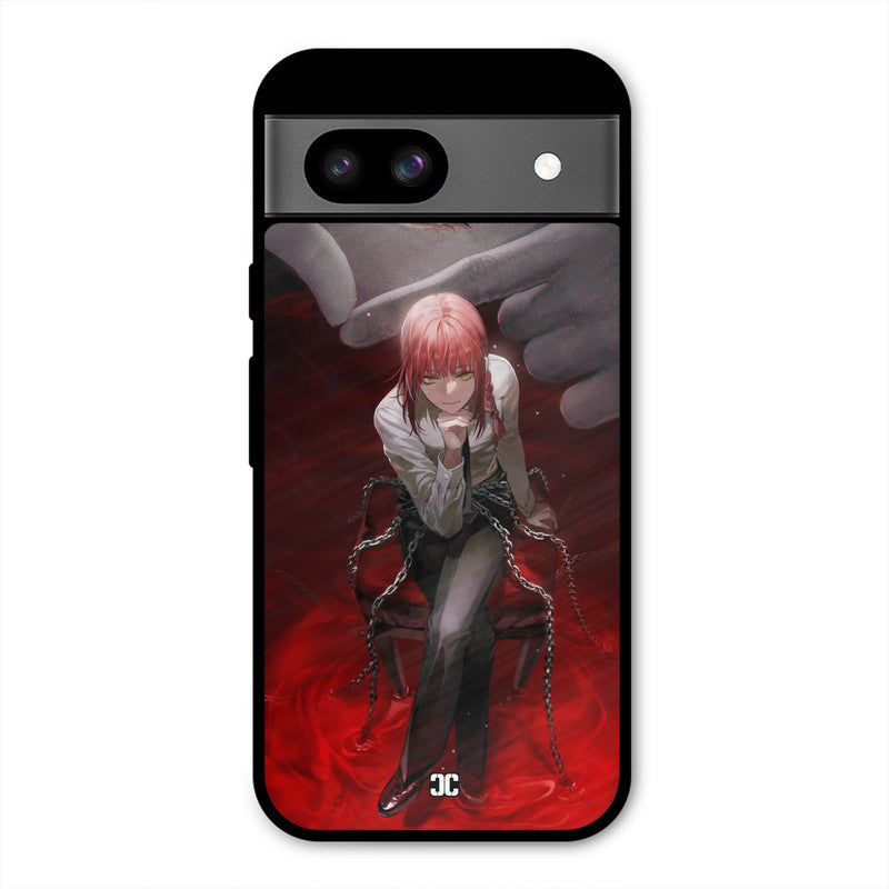 Makima Chains Google Pixel 8a Mobile Back Cover - Anime PrintShield Case
