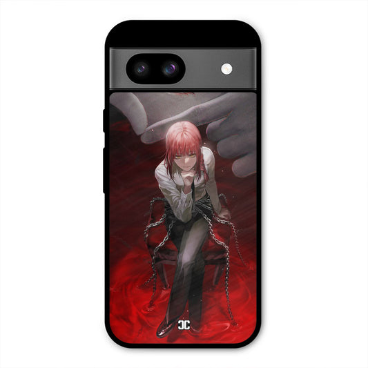 Makima Chains Google Pixel 8a Mobile Back Cover - Anime PrintShield Case