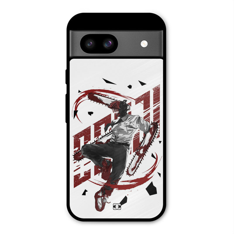 Chainsawman Typo Google Pixel 8a Mobile Back Cover - Anime PrintShield Case