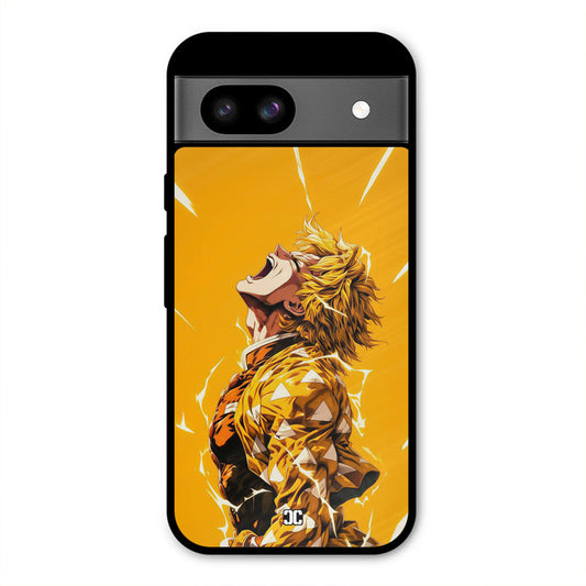 Shouting Zenitsu Google Pixel 8a Mobile Back Cover - Anime PrintShield Case