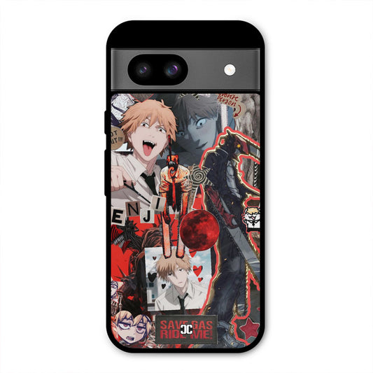 Denji Thoughts Google Pixel 8a Mobile Back Cover - Anime PrintShield Case