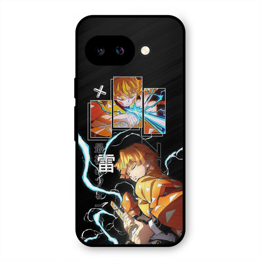 Aggressive Zenitsu Google Pixel 9A Mobile Back Cover - Anime PrintShield Case