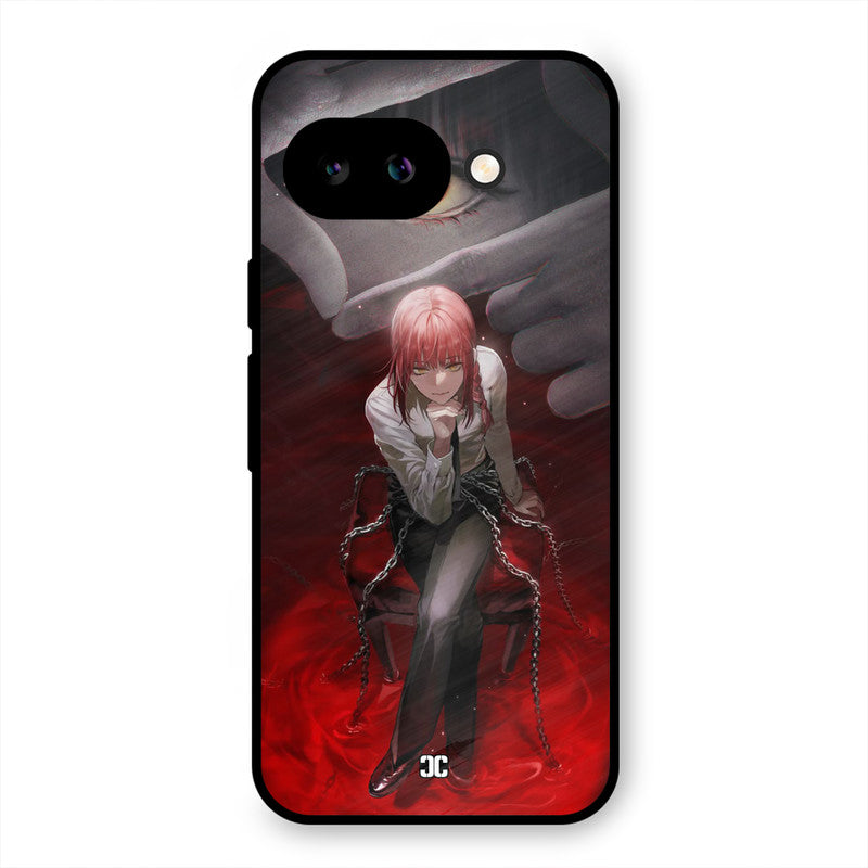 Makima Chains Google Pixel 9A Mobile Back Cover - Anime PrintShield Case