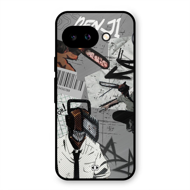 Denji Rage Google Pixel 9A Mobile Back Cover - Anime PrintShield Case