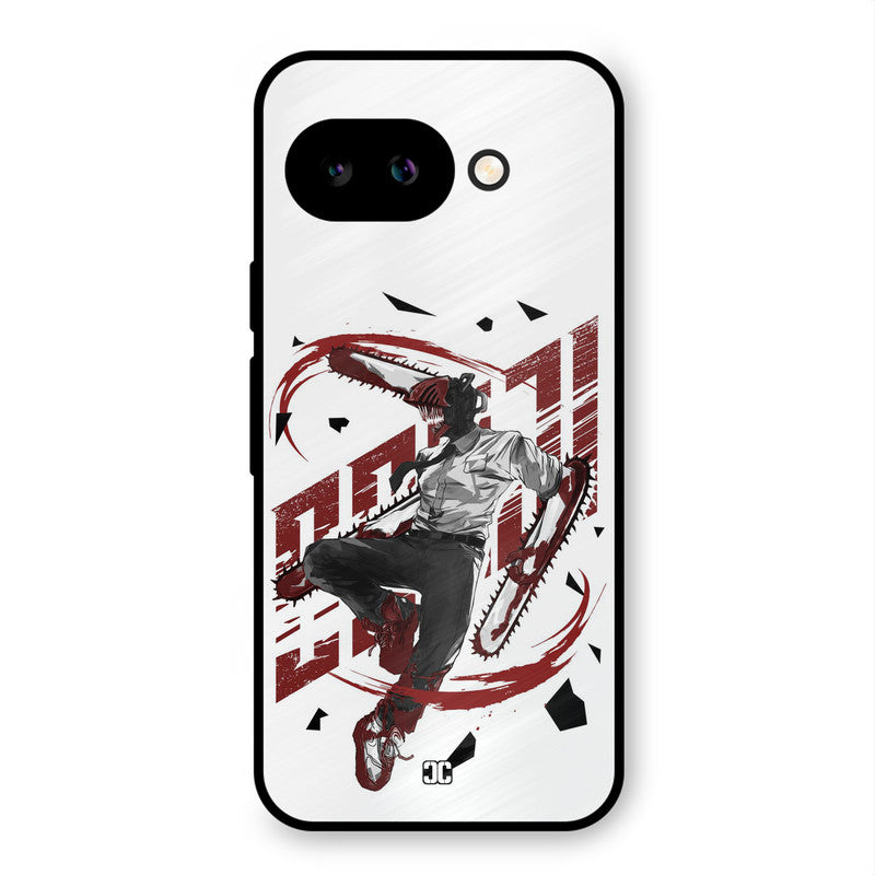 Chainsawman Typo Google Pixel 9A Mobile Back Cover - Anime PrintShield Case