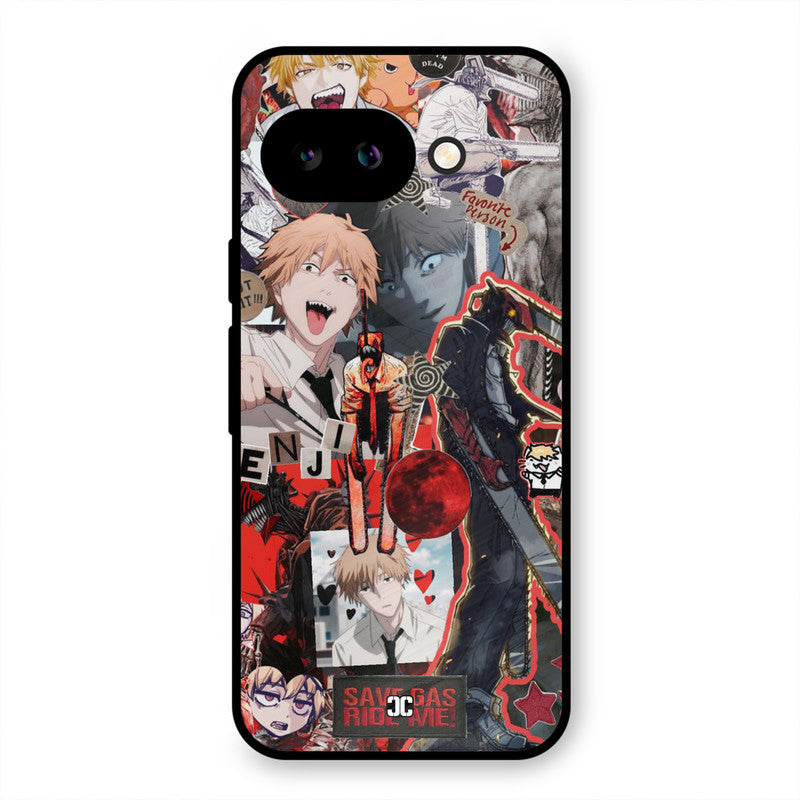 Denji Thoughts Google Pixel 9A Mobile Back Cover - Anime PrintShield Case