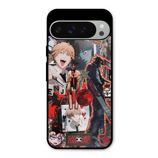 Denji Thoughts Google Pixel 9 Pro XL Mobile Back Cover - Anime PrintShield Case