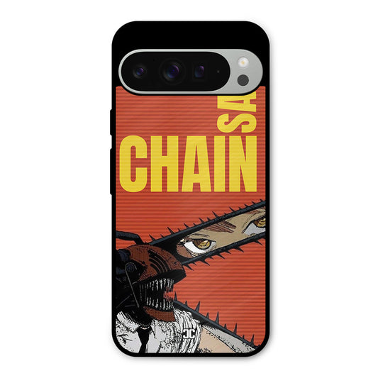 Raging Chainsaw Google Pixel 9 Pro XL Mobile Back Cover - Anime PrintShield Case