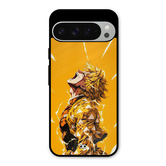 Shouting Zenitsu Google Pixel 9 Pro XL Mobile Back Cover - Anime PrintShield Case