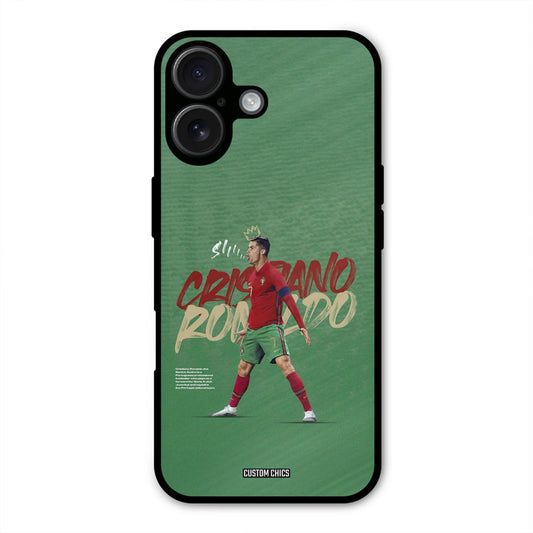 Green CR7 Star  iPhone 16 Mobile Back Cover - Sports PrintShield Case