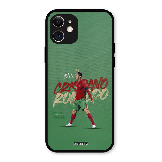 Green CR7 Star  iPhone 12 Mobile Back Cover - Sports PrintShield Case