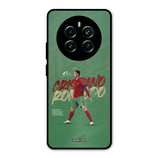 Green CR7 Star Realme 12 Plus Mobile Back Cover - Sports PrintShield Case
