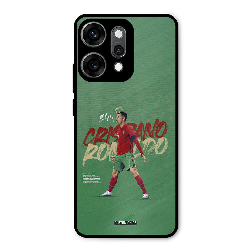 Green CR7 Star Oppo Reno 14 Pro Mobile Back Cover - Sports PrintShield Case