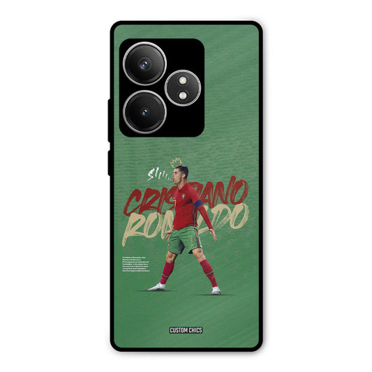 Green CR7 Star Realme GT 6T Mobile Back Cover - Sports PrintShield Case