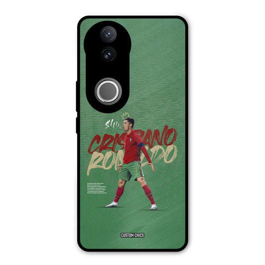 Green CR7 Star Vivo V50 Mobile Back Cover - Sports PrintShield Case