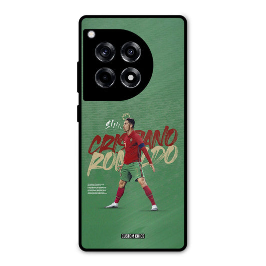 Green CR7 Star OnePlus 12R Mobile Back Cover - Sports PrintShield Case