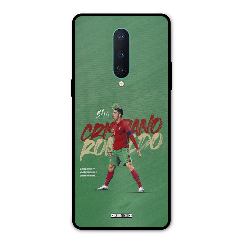 Green CR7 Star Oneplus 8 Mobile Back Cover - Sports PrintShield Case