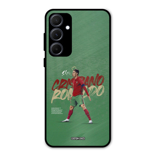Green CR7 Star Samsung Galaxy A35 5G Mobile Back Cover - Sports PrintShield Case
