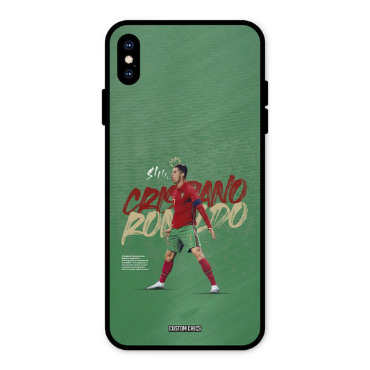 Green CR7 Star iPhone XS Max Mobile Back Cover - Sports PrintShield Case