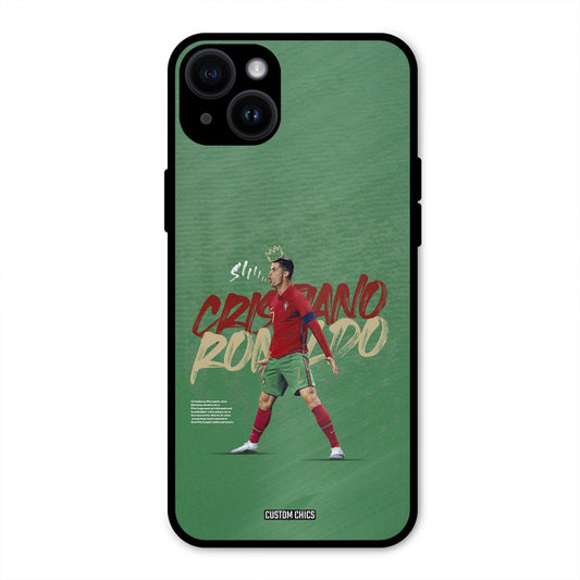 Green CR7 Star  iPhone 14 Plus Mobile Back Cover - Sports PrintShield Case
