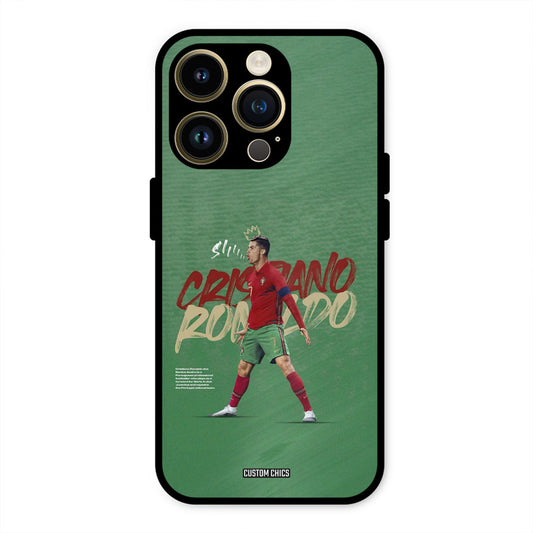 Green CR7 Star  iPhone 14 Pro Mobile Back Cover - Sports PrintShield Case