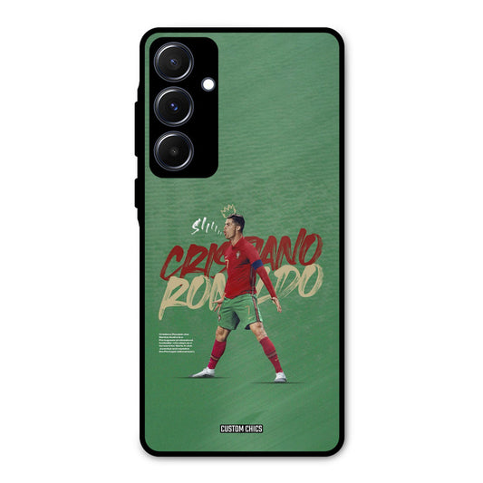 Green CR7 Star Samsung Galaxy A55 5G Mobile Back Cover - Sports PrintShield Case