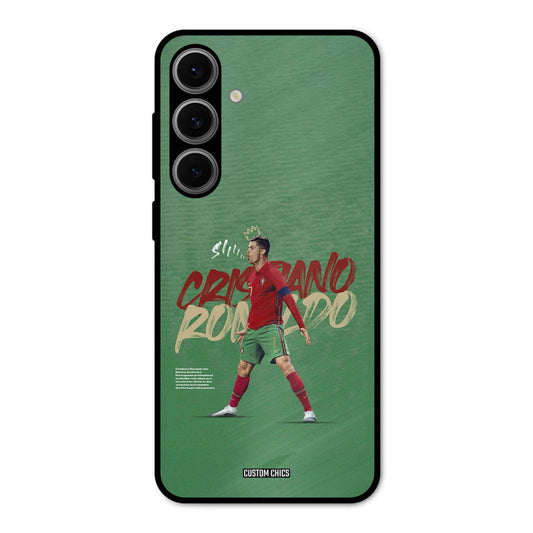 Green CR7 Star Samsung Galaxy S24 Mobile Back Cover - Sports PrintShield Case