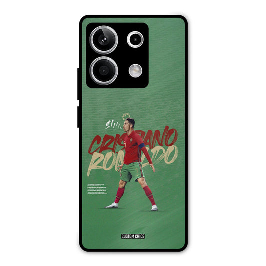 Green CR7 Star Redmi Note 13 5G Mobile Back Cover - Sports PrintShield Case