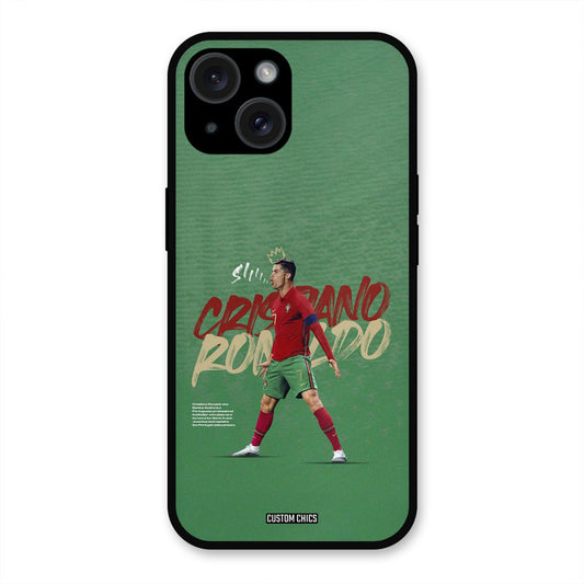 Green CR7 Star  iPhone 15 Mobile Back Cover - Sports PrintShield Case