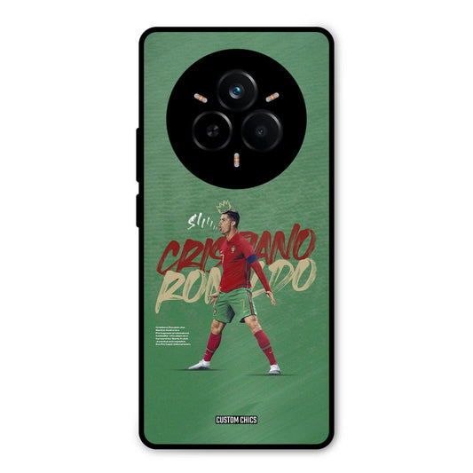 Green CR7 Star Realme 14 Pro Plus Mobile Back Cover - Sports PrintShield Case