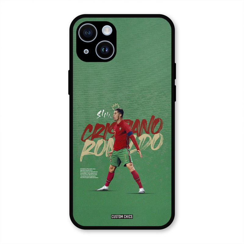 Green CR7 Star  iPhone 14 Mobile Back Cover - Sports PrintShield Case