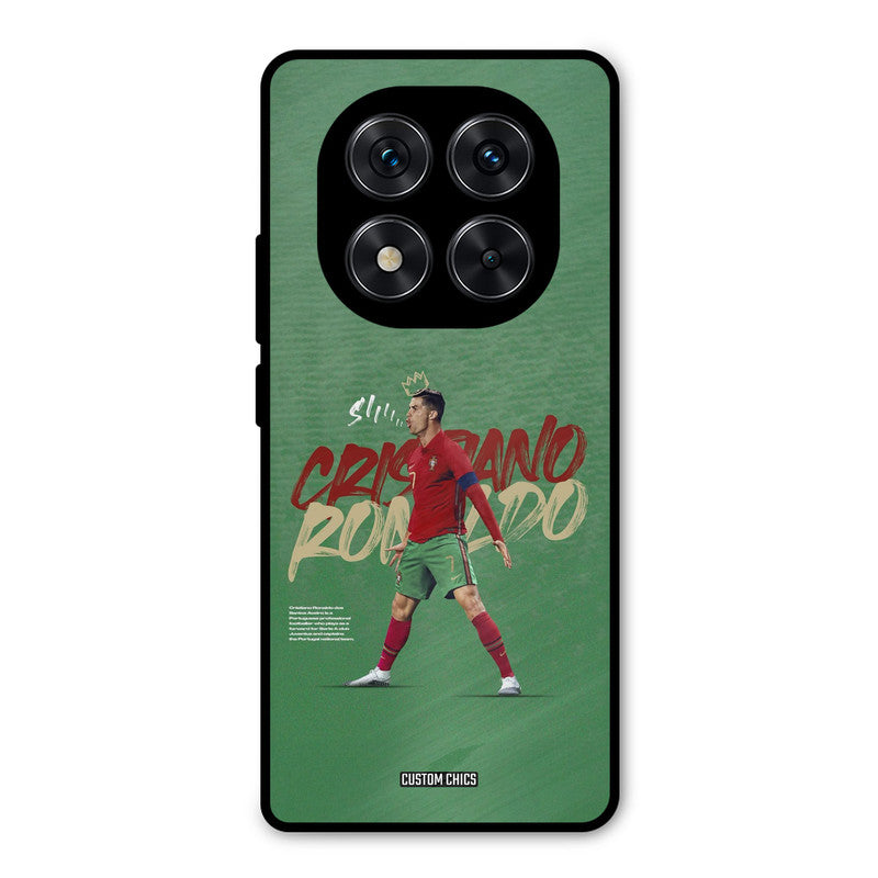 Green CR7 Star Redmi Note 14 Pro Mobile Back Cover - Sports PrintShield Case
